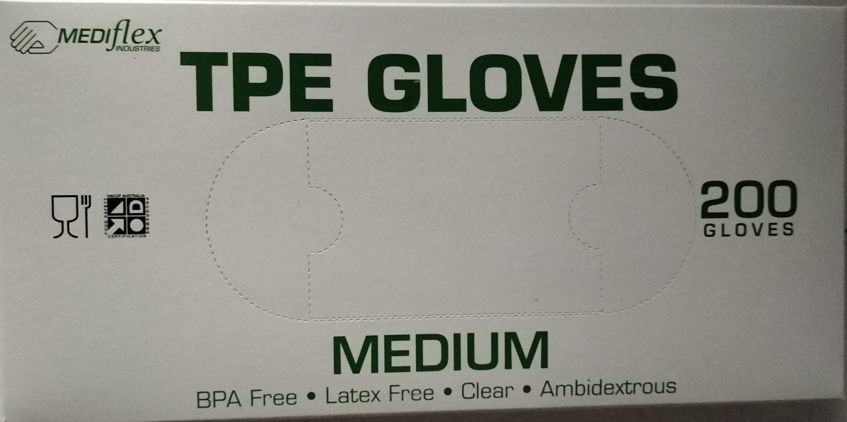 Thermoplastic Elastic Gloves Mediflex Medium Ctn (10 x 200)